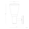applique-murale-exterieure-inox-culot-e27-ip44-220v