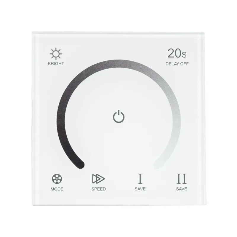 controleur-variateur-mono-tactile-mural-ruban-led-12v24v