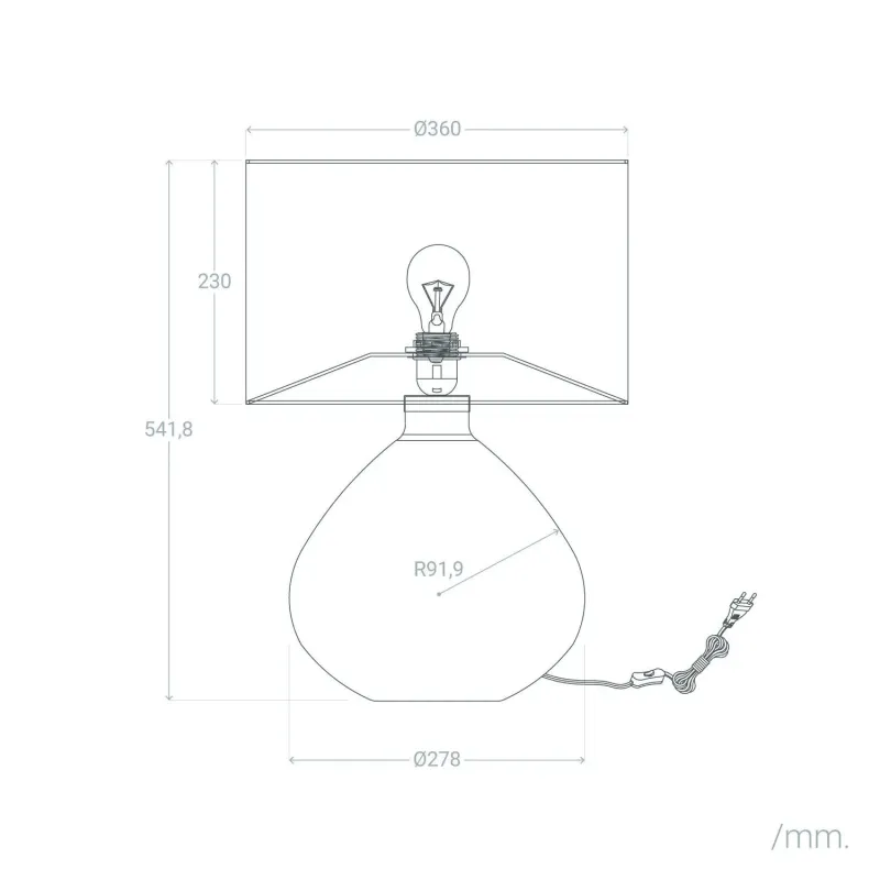 lampe-a-poser-verre-et-abat-jour-tissu-