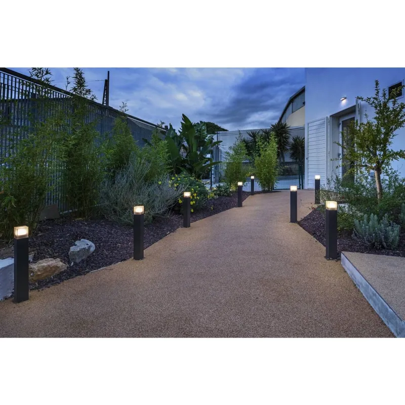 GRAFIT 30, borne extérieure, carré, anthracite, E27, 11W max, IP44