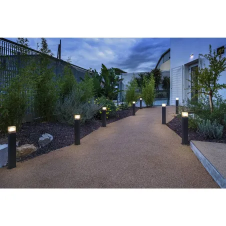 GRAFIT 30, borne extérieure, carré, anthracite, E27, 11W max, IP44