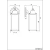 TRIO Applique extérieur antracite OLONA - Pas cher