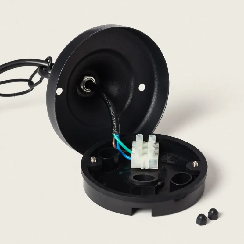 suspension-exterieure-noire-culot-e27-ip44-220v