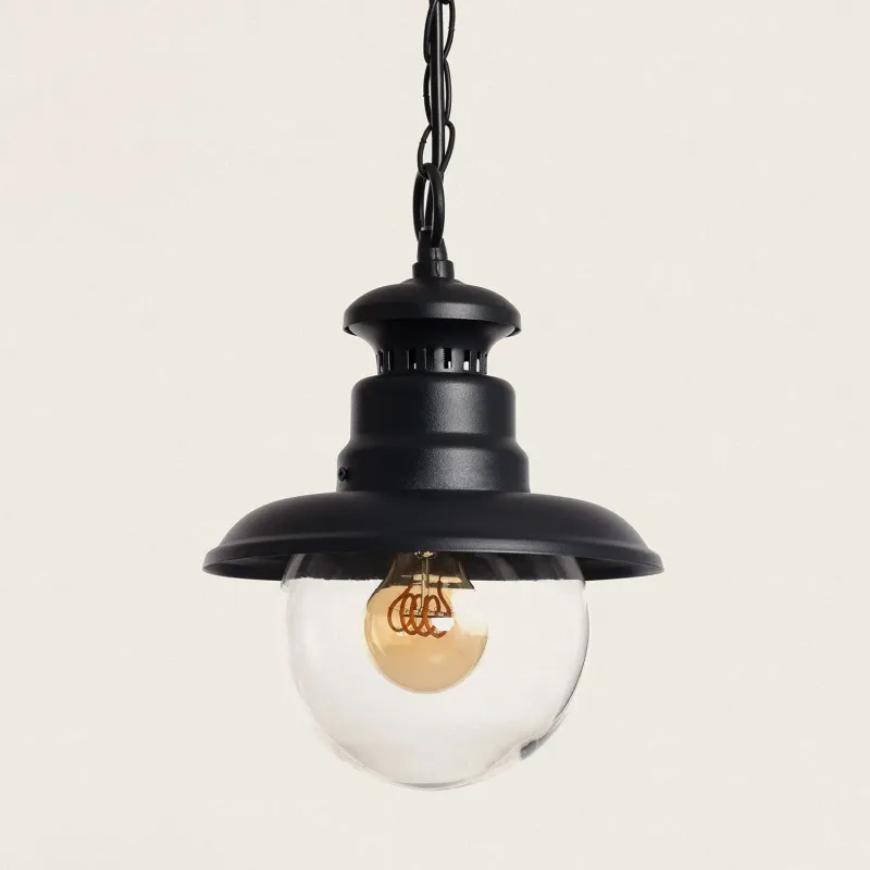 suspension-exterieure-noire-culot-e27-ip44-220v