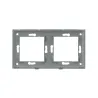 plaque-verre-double-postes-noir-ou-blanc