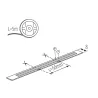 Ruban led LCOB 10W/M 24v-IP00-4000k