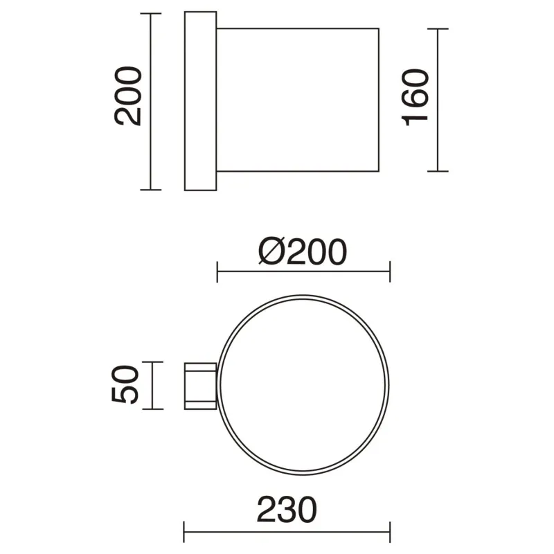 Apliq. WOOD IP20  E27 (Ø45) máx. 40W Cotton Blanc - Pas cher