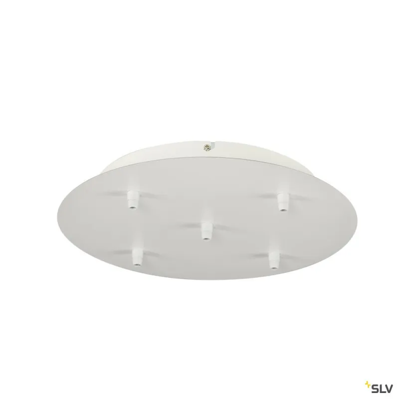 FITU, patère, intérieure, 5 passe-fils, ronde, blanc