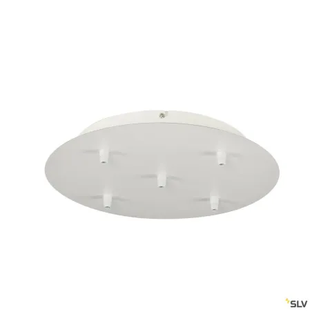 FITU, patère, intérieure, 5 passe-fils, ronde, blanc