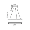 Luminaire suspendu bois JASMIN C-3 x E27