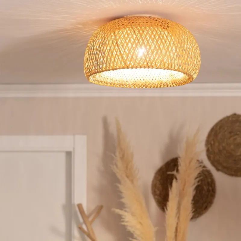 plafonnier-bois-bambou-tresse-45cm-culot-e27