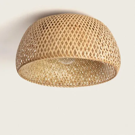 plafonnier-bois-bambou-tresse-45cm-culot-e27