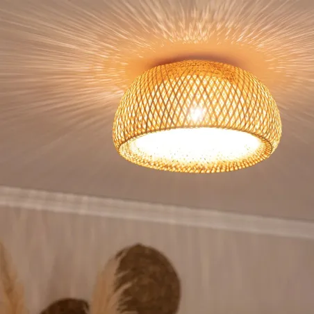 plafonnier-bois-bambou-tresse-45cm-culot-e27