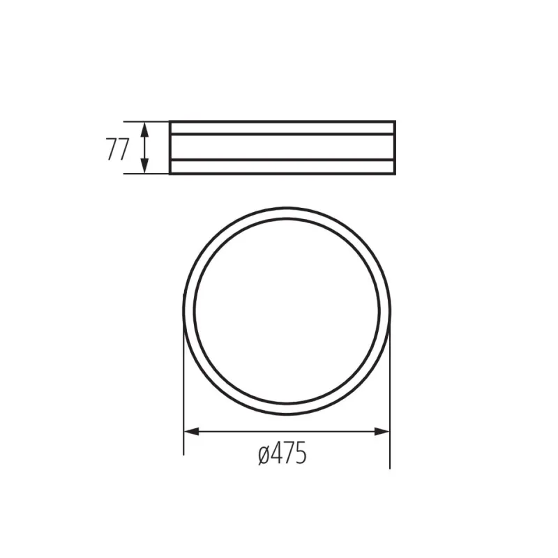 Plafonnier bois rond JASMIN 470-G/O