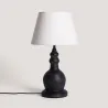lampe-a-poser-terre-cuite-et-fonte-et-abat-jour-tissu-blanc
