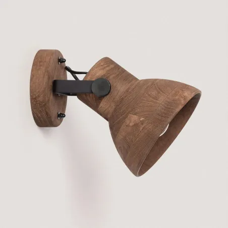 applique-murale-bois-orientable-noir-e27-220v
