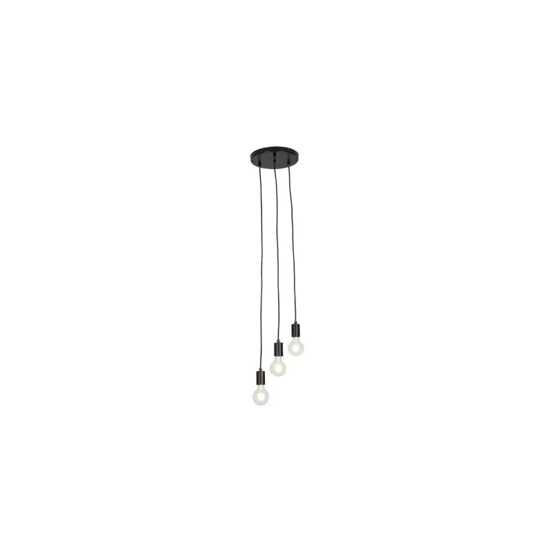 suspension-metal-noir-3-lampes-culot-e27