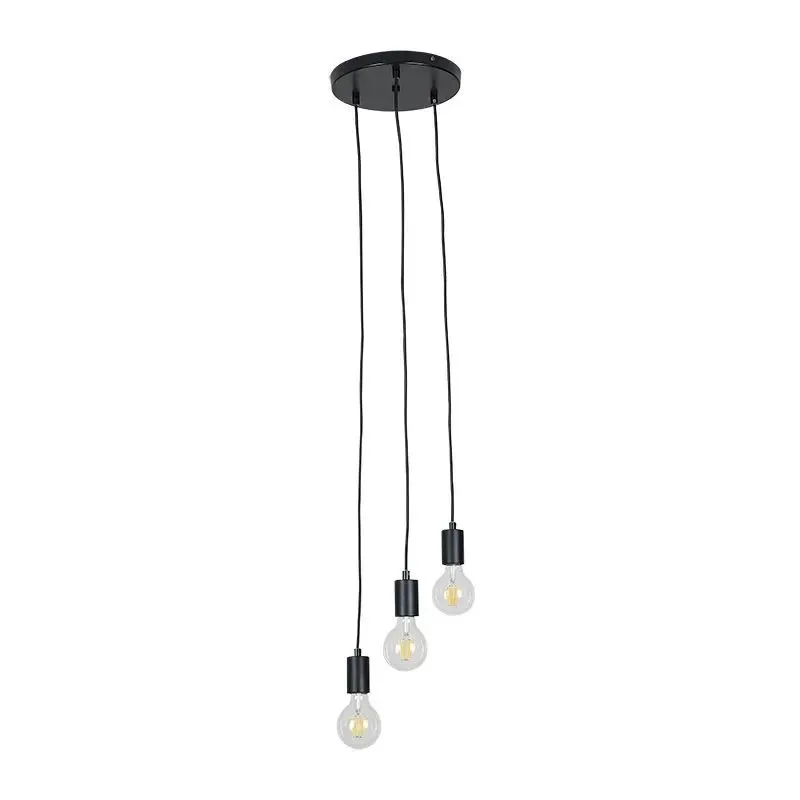 suspension-metal-noir-3-lampes-culot-e27