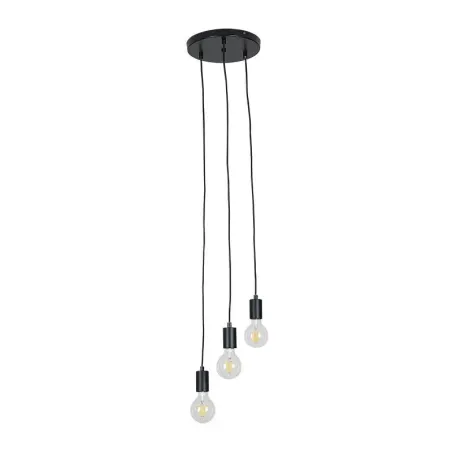 suspension-metal-noir-3-lampes-culot-e27