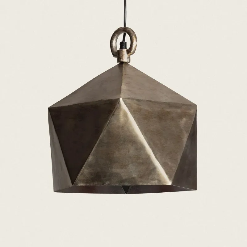 suspension-metal-industriel-multi-facettes-culot-e27