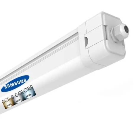 Réglette LED Étanche 60cm IP65 Multi-Puissance CCT – Garage, Atelier, Entrepôt