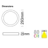 plafonnier-led-18w-rgbcct-rf-controle-dynamique-telecommande-variable
