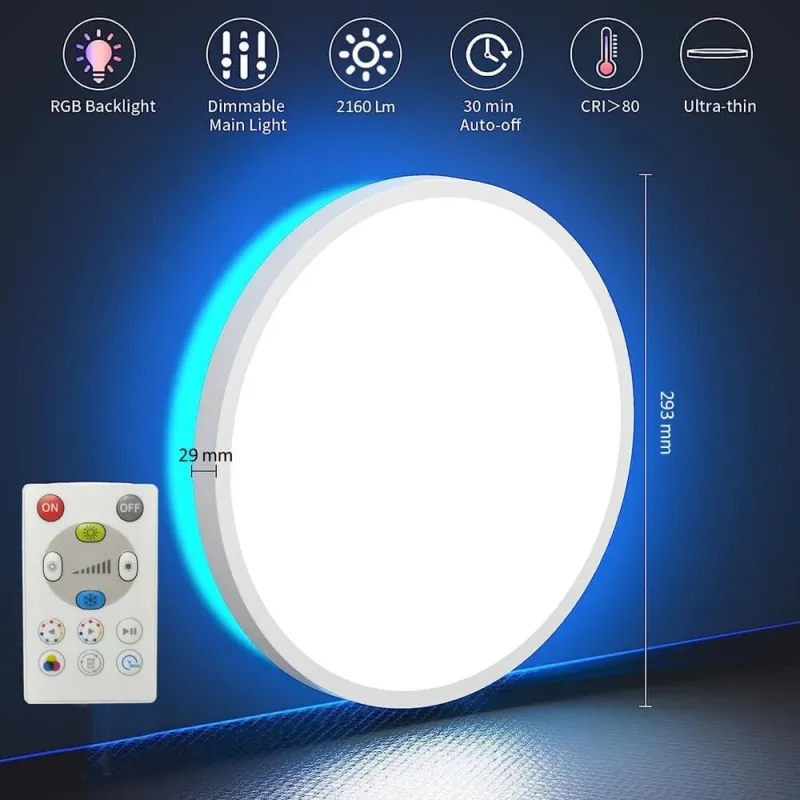 plafonnier-led-18w-rgbcct-rf-controle-dynamique-telecommande-variable