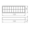 NOTUS 4LED 236 NT Plafonnier pour tubes led