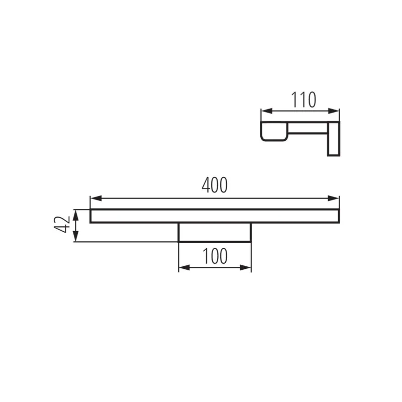 ASTEN IP44 8W-NW-B Applique LED