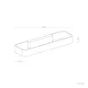 applique-led-noire-30cm-eclairage-haut-et-bas-9w-480-lumens-3000k