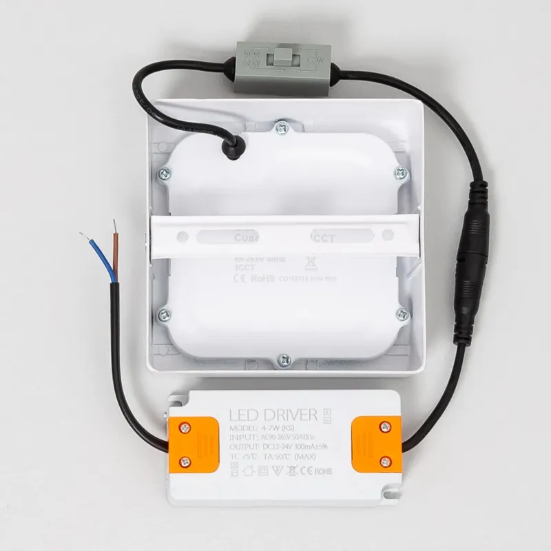 applique-plafonnier-6w-led-carre-blanc-11cm-cct-3000k-4000k-6000k
