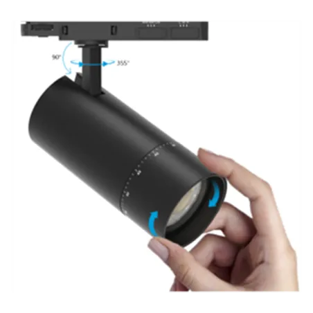 Spot 3 allumages rail FUNKY BLANC-NOIR 30W CTC 2700k-4000K