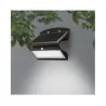 APPLIQUE MURALE LED SOLAIRE 8W 4000K NOIR + DÉTECTEUR
