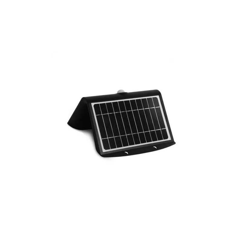 APPLIQUE MURALE LED SOLAIRE 8W 4000K NOIR + DÉTECTEUR