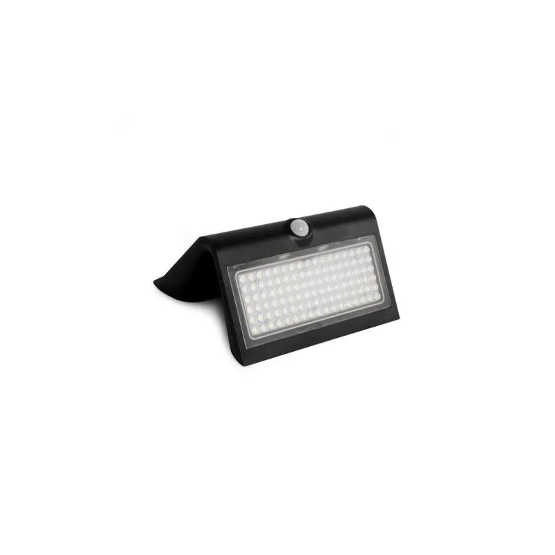 APPLIQUE MURALE LED SOLAIRE 8W 4000K NOIR + DÉTECTEUR