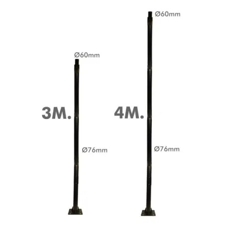 mat-poteau-4-metres-pour-tete-tete-visser-eclairage-public-noir