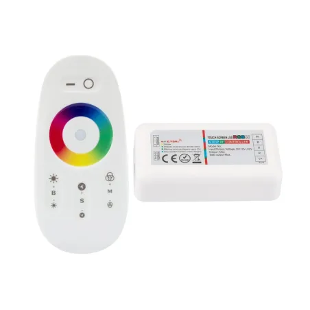 Contrôleur radio rgb 12-24v+telecommande 4 zones rf 30m - Pas cher