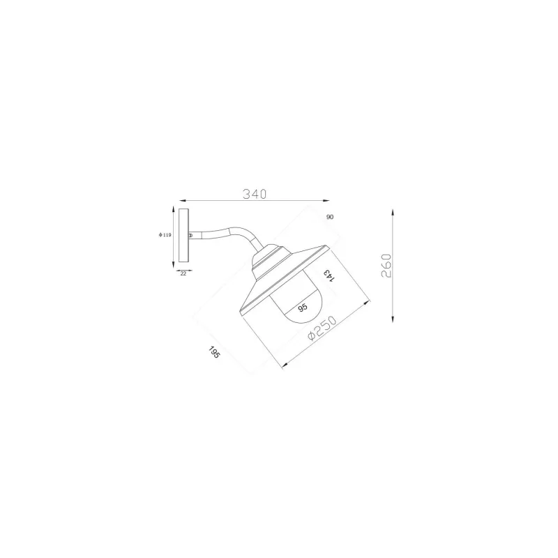 borne-de-jardin-noire-55cm-culot-e27-ip44-220v