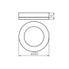 plafonnier-applique-etanche-led-tura-led-24w-4000k-rond-noir-ip65