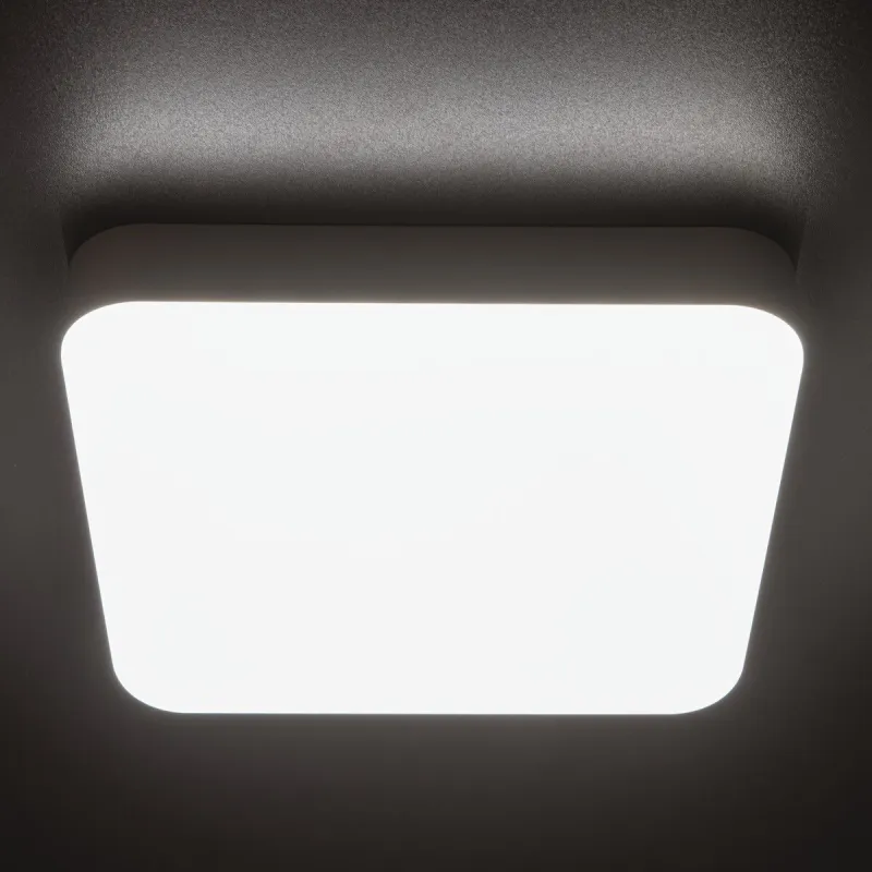 Plafonnier détecteur mouvement carré ip65-IPER LED 4000k-L-se