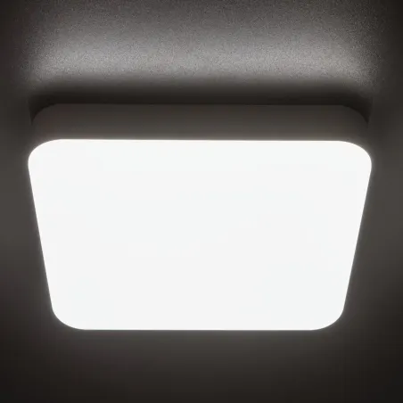Plafonnier détecteur mouvement carré ip65-IPER LED 4000k-L-se