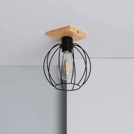 applique-murale-simple-douille-e27-aluminium-et-bois