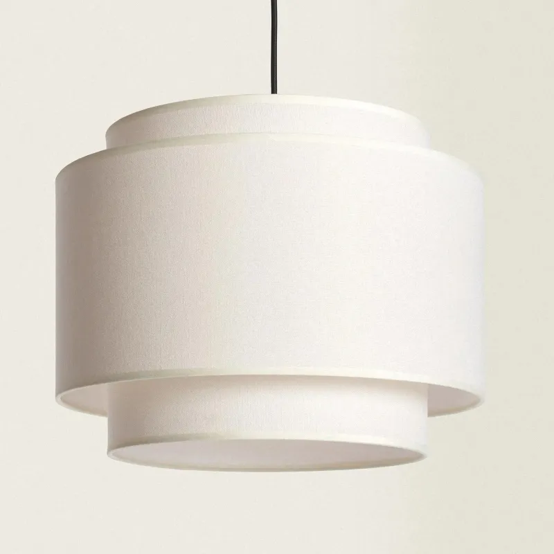 suspension-abat-jour-tissu-culot-e27-blanc-gris-vert-bleu