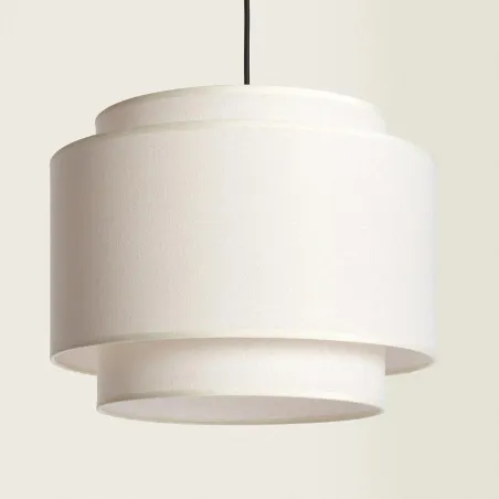 suspension-abat-jour-tissu-culot-e27-blanc-gris-vert-bleu
