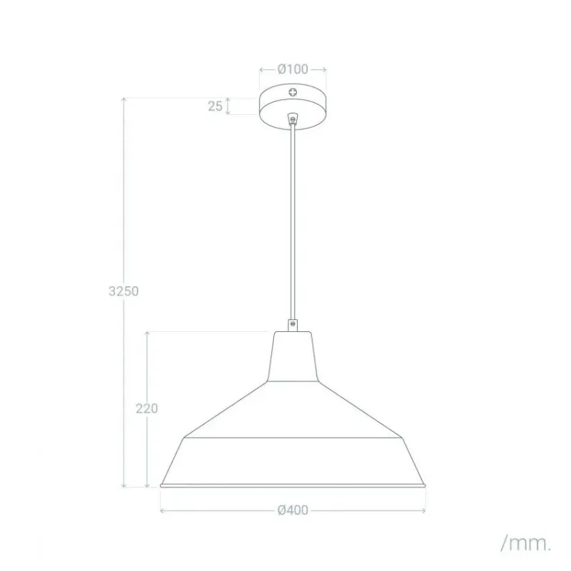 suspension-metal-40cm-culot-e27-220v-6-couleurs