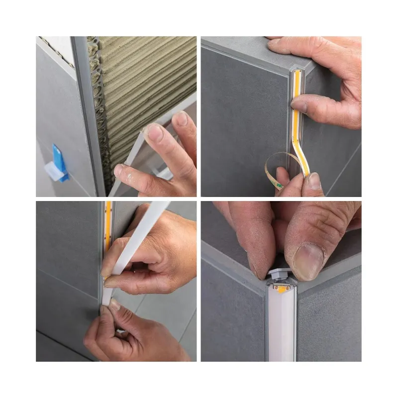 LumiTiles Frame profilé 1m + diffuseur Alu anodisé/Satin