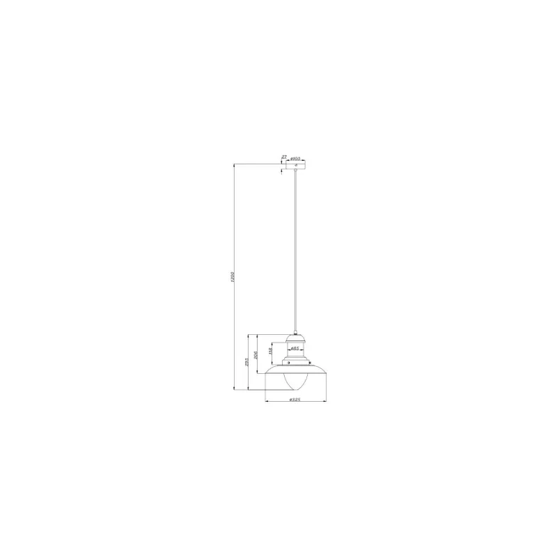 suspension-exterieure-noire-culot-e27-ip44-220v