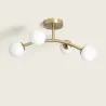 plafonnier-metal-4-boules-verre-blanche-culot-g9
