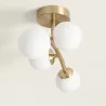 plafonnier-metal-4-boules-verre-blanche-culot-g9