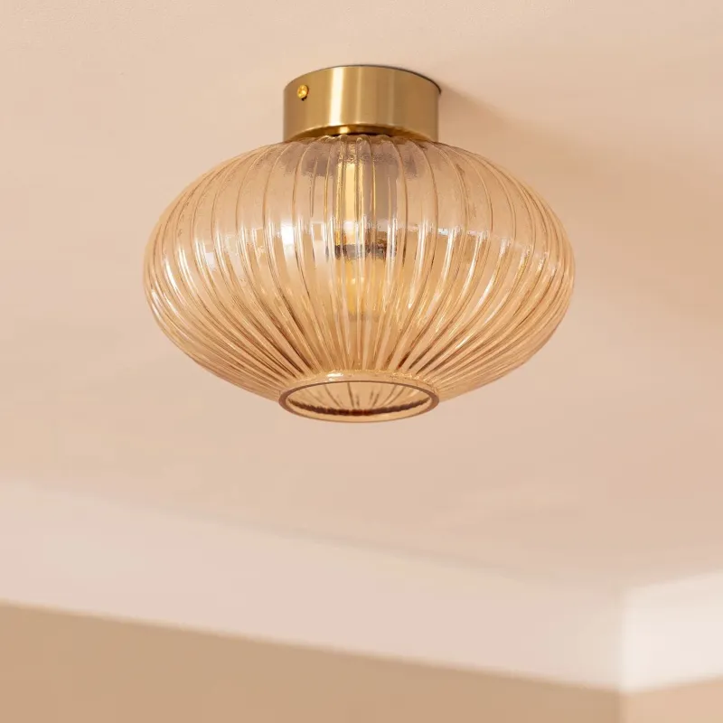 plafonnier-metal-et-verre-24cm-culot-e27